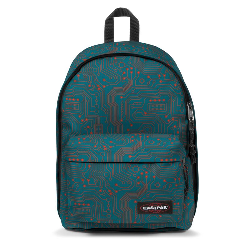 Eastpak Rygsæk, Out of Office, Circuit Cosmos / Turkis med orange mønster
